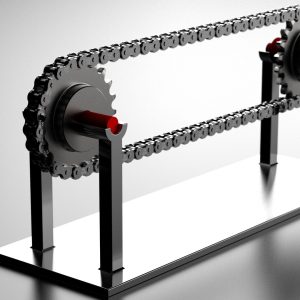 TRANSMISSION CHAIN AND GEAR ASSEMBLY - STANDARD ROLLER - ANSI 60