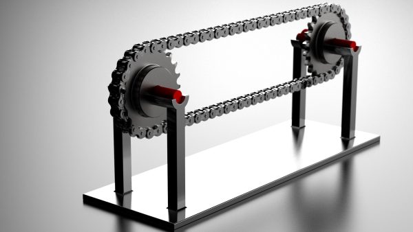 TRANSMISSION CHAIN AND GEAR ASSEMBLY - STANDARD ROLLER - ANSI 60