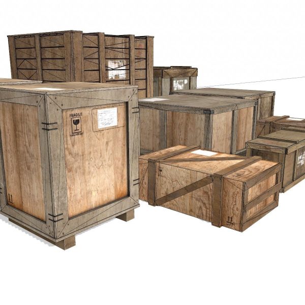 Transport crates Pack 2 PBR