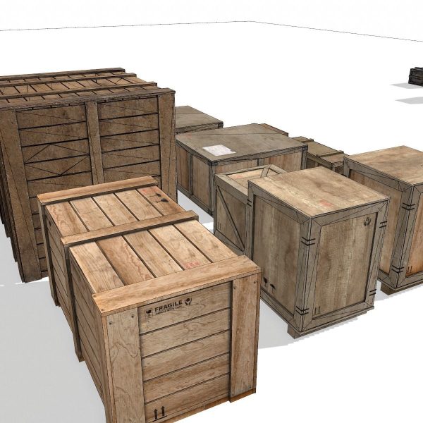 Transport crates Pack 2 PBR