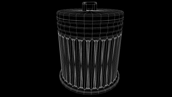 Trash Can - Game Ready - PBR 3D Model