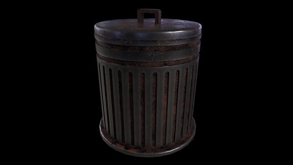 Trash Can - Game Ready - PBR 3D Model