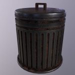 Trash Can - Game Ready - PBR 3D Model