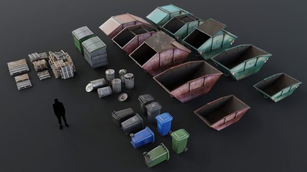 Trash Kit - 3D AssetKit