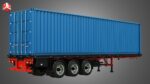 Tri-Axle Container Trailer