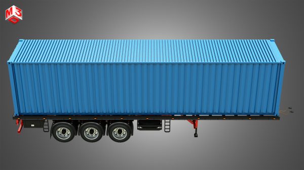 Tri-Axle Container Trailer