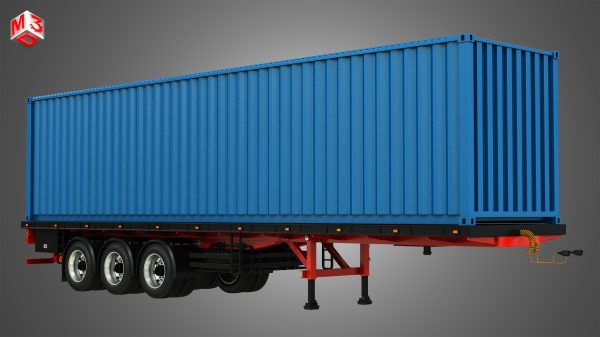 Tri-Axle Container Trailer