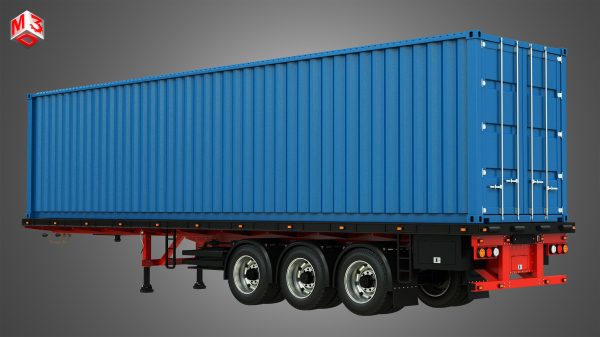 Tri-Axle Container Trailer