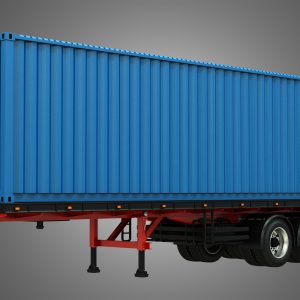 Tri-Axle Container Trailer