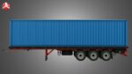 Tri-Axle Container Trailer