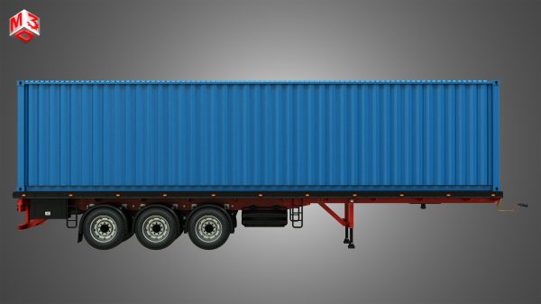 Tri-Axle Container Trailer