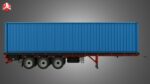 Tri-Axle Container Trailer