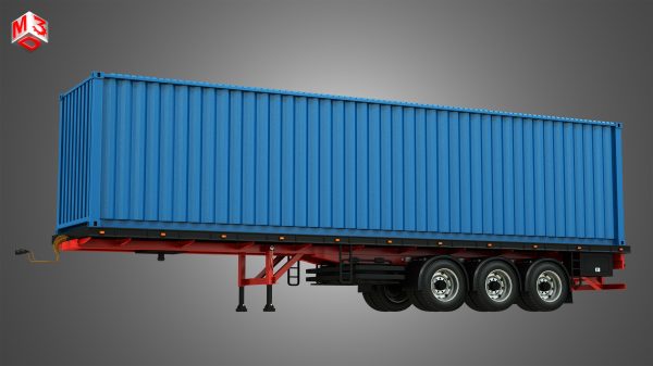 Tri-Axle Container Trailer