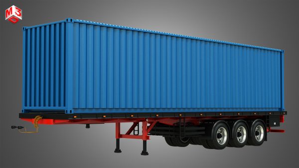 Tri-Axle Container Trailer
