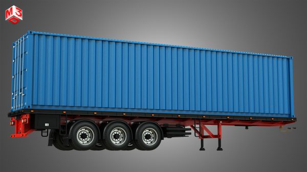 Tri-Axle Container Trailer