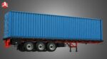 Tri-Axle Container Trailer