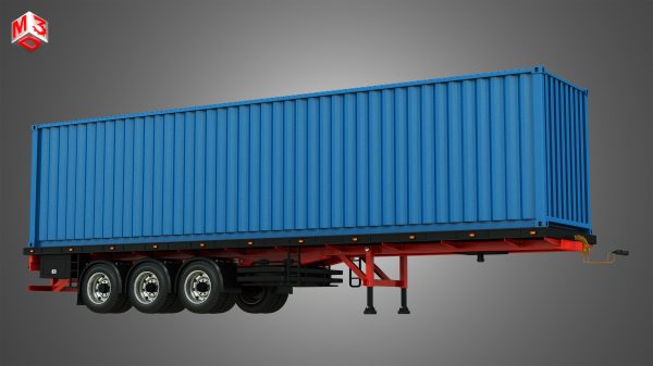Tri-Axle Container Trailer