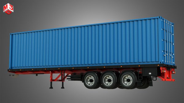 Tri-Axle Container Trailer
