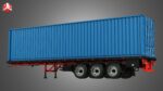 Tri-Axle Container Trailer