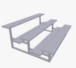 Tribune three wooden benches