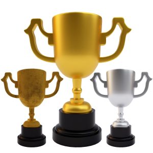 Trophy 3dmodel golden cup