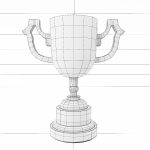 Trophy 3dmodel golden cup
