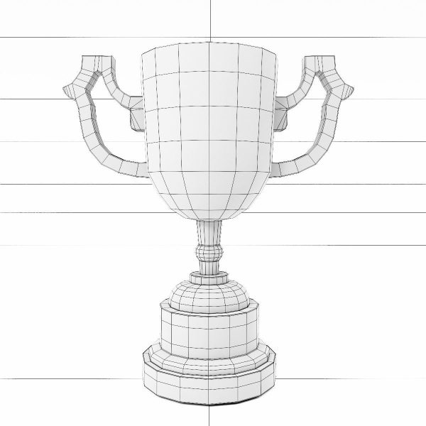 Trophy 3dmodel golden cup