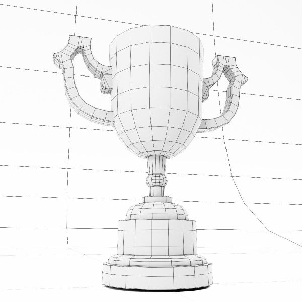 Trophy 3dmodel golden cup