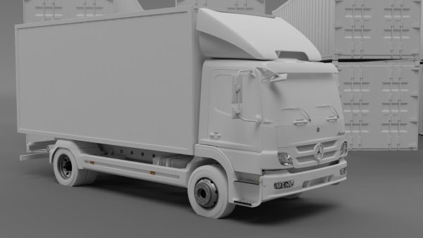 truck and containers