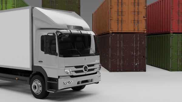 truck and containers