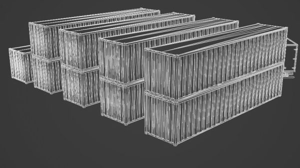 truck and containers