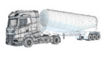 Truck with Tank Trailer