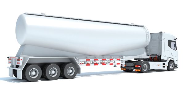 Truck with Tank Trailer