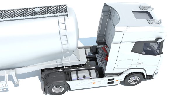 Truck with Tank Trailer