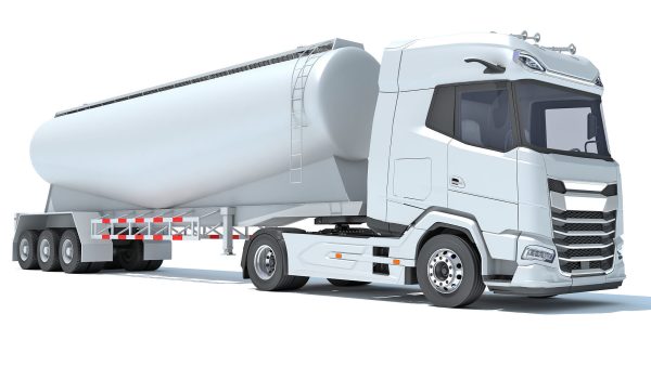 Truck with Tank Trailer