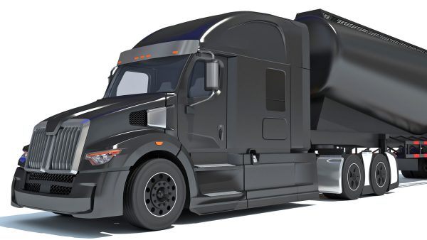 Truck with Tank Trailer