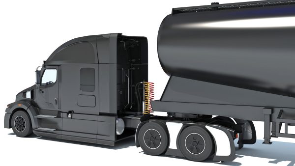 Truck with Tank Trailer