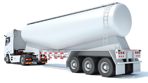 Truck with Tank Trailer