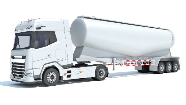 Truck with Tank Trailer