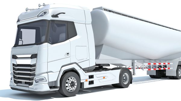 Truck with Tank Trailer