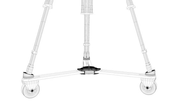 TV Studio Camera Pedestal Tripot