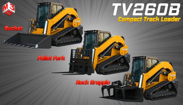 TV260B Compact Track Loader - 3 in 1