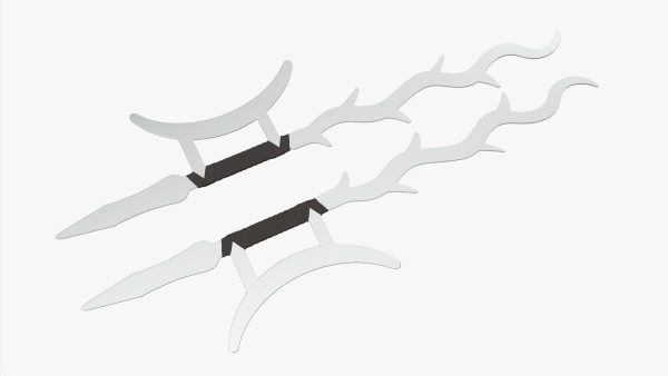 Twin hooks tree swords