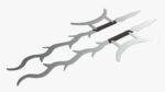 Twin hooks tree swords