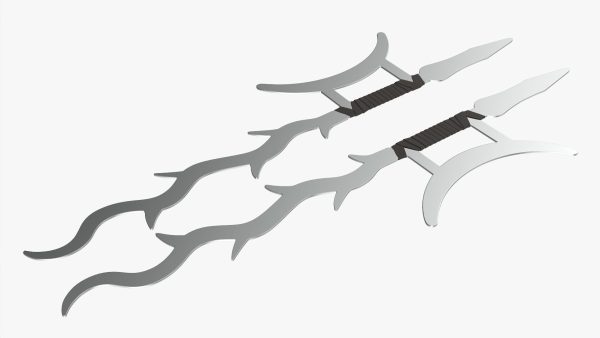 Twin hooks tree swords