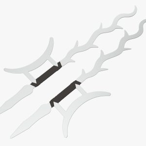 Twin hooks tree swords