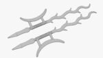 Twin hooks tree swords