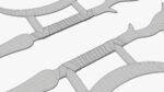 Twin hooks tree swords