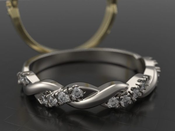Twisted Wedding Band