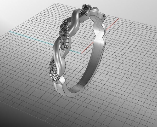 Twisted Wedding Band
